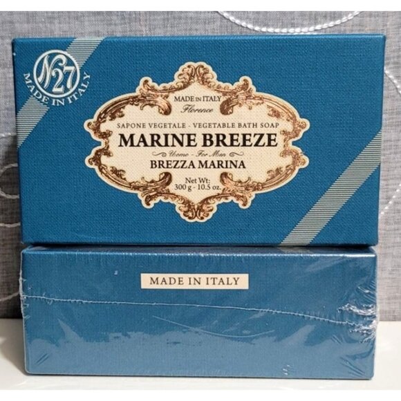 N27 Marine Breeze Handmade Italian Sapon Vegetable Tuscany Soap Made In Florence - Picture 1 of 3